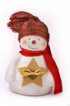 Snowman Christmas Decoration Stock Photo