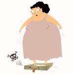 Fat Woman Stock Photo