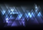 Blue Abstract Triangle Overlap Background Stock Photo