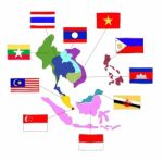 Drawing  Asean Economic Community, Aec Stock Photo