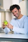 Peeling Apple Stock Photo