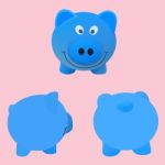 Cute Cartoon Pigs Stock Photo