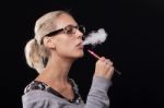 Smoking Electric Cigarettes 2 Stock Photo