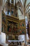 Altar In The Maria Hilf Pilgrimage Church In Hallstatt Stock Photo