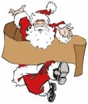 Santa Claus On A White Background Stock Photo