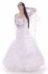 Wedding Bride In White Dress Stock Photo