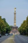 The Siegessäule In Berlin Stock Photo