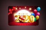 2020 New Year Party Concept With Cristhmas Celebration Stock Photo