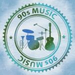 Nineties Music Shows Soundtrack Acoustic And Sound Stock Photo