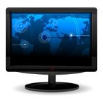 Computer Monitor Stock Photo