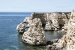 Dona Ana Beach In The Algarve Stock Photo