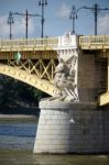 Margaret Bridge In Budapest Stock Photo