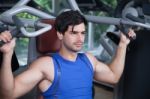 Man In A Gym Stock Photo