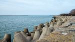 Quay With A Breakwater Stock Photo