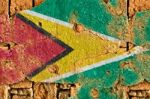 Grunge Flag Of Guyana Stock Photo