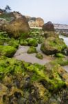 Olhos D'agua, Algarve Stock Photo