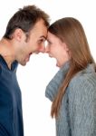 Couple Quarrelling Stock Photo