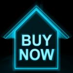 Buy Now Home Shows Make An Offer On Home Stock Photo