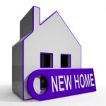 New Home House Means Finding And Purchasing Property Stock Photo