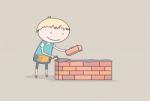 Bricklayer Stock Photo