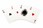 Four Aces Stock Photo