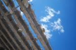 Inexistential Roof (sky Background) Stock Photo