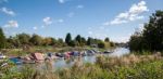 Sandwich, Kent/uk - September 29 : Sweeping View Of The River St Stock Photo