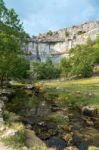 View Of The Countryside Around Malham Cove In The Yorkshire Dale Stock Photo