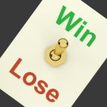 Win And Loss Switch Stock Photo