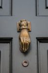 Traditional - Period -  Antique - Front Door Knocker Stock Photo