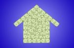 House And Money Stock Photo