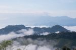 Sea Of Mist View Point At Mae Moei Stock Photo