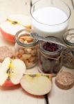 Healthy Breakfast Ingredients Stock Photo