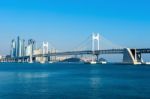 Gwangan Bridge And Haeundae In Busan,korea Stock Photo