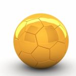 3d Soccer Ball Isolated White Background Stock Photo