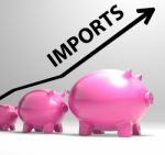 Imports Arrow Shows Buying And Importing International Products Stock Photo