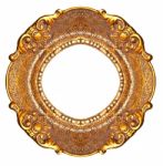 Oval Picture Frame Stock Photo