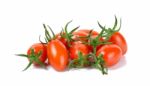 Fresh Tomato Isolated On The White Background Stock Photo