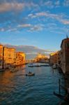 Venice Italy Grand Canal View Stock Photo