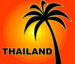 Thailand Holiday Indicates Go On Leave And Asia Stock Photo