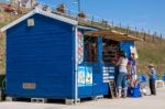 Cafe And Gift Shop On The Promenade At Southwold Suffolk Stock Photo