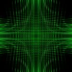 Green Futuristic Background Stock Photo