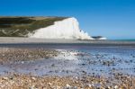 Seaford, Sussex/uk - August 15 : Seven Sisters In Sussex On Augu Stock Photo