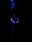 Smoke In Black Background Stock Photo