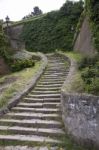 Very Old Stone Steps Stock Photo