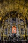 Interior View Of The Cathedral Of The Incarnation In Malaga Stock Photo