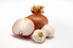 Onion And Garlic Stock Photo