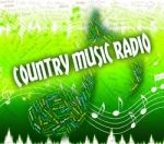 Country Music Radio Represents Sound Track And Acoustic Stock Photo