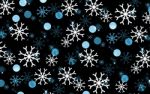 Snowflakes On Dark Background Stock Photo