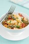 Pasta With Asparagus Stock Photo